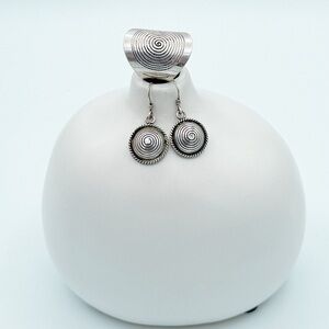 Sterling Silver ring and earrings set